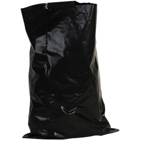 LOGO-BLANC Rouleau De 10 Sacs à Gravats 50L Noir 600x850 140µ - 991