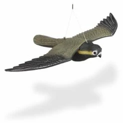 Relaxdays Rapace Faucon Anti-pigeon Décoration épouvantail Oiseaux Pigeon Alarmistes Jardin Figure