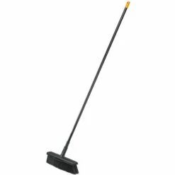 FISKARS® Fiskars Balai Multi-usage Avec Technologie De Polis PowerClean, Longueur: 1,7 M, Tête Taille: L, Noir/Orange, Solid, 1025926