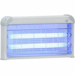 Outsunny Lampe UV Anti-insectes Anti Moustique Tue Mouche électrique Destructeur D'insectes 30 W Gris - Gris