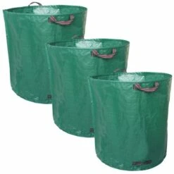 Lot De 3 Sacs De Déchets 500L En PP 150g/m² Autoportants - Linxor - Vert