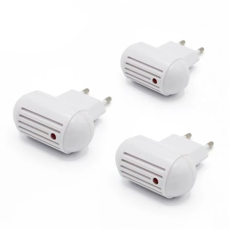 SOLDELA Lot De 3 Prises Anti-Moustiques à Ultrasons Répulsifs Anti-Insectes