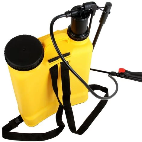 OOBEST Pulvérisateur De Jardin à Pression Pulvérisateur à Dos 16 Litres En Plastique - Jaune – Image 2