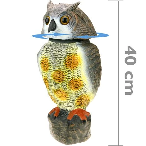 PrimeMatik - Hibou épouvantail Avec Yeux Réfléchissants 40cm Mâle – Image 2