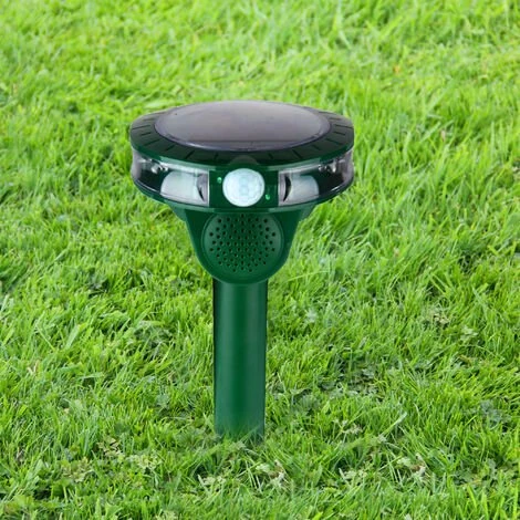 FISHTEC® Répulsif Ultrasons Solaire + Flash 270° - Détecteur De Mouvement – Image 2