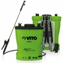 VITO GARDEN Pulvérisateur à Batterie Lithium VITO 12V/6AH 16L 6 Bars Poids Léger Chargeur Inclus Végetaux Jardin Toitures