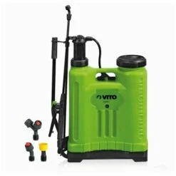 VITO GARDEN Pulvérisateur à Dos 12L VITO Pression Manuelle Spray Et Jet Végetaux Et Jardins Accessoires 3 Buses
