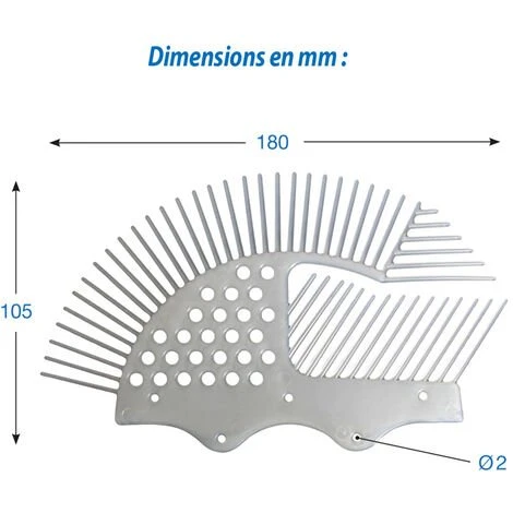 Obturateurs De Tuile - Peigne Pare-oiseaux Individuel - Boîte De 50 - INTERPLAST - TRANSLUCIDE – Image 2