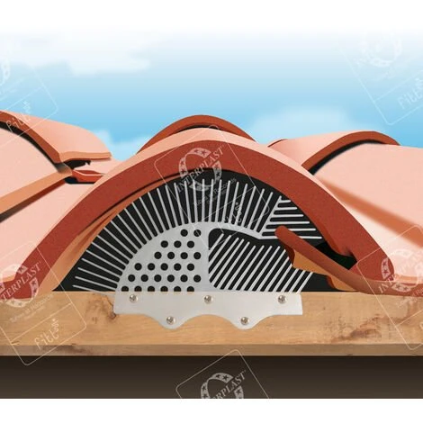 Obturateurs De Tuile - Peigne Pare-oiseaux Individuel - Boîte De 50 - INTERPLAST - TRANSLUCIDE – Image 3