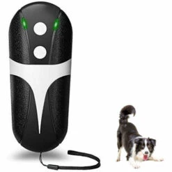 DEVENIRRICHE Trainer Ultrasonique Pour Chiens, Dispositif Anti-aboiements Portable, Répulsif Sonique Pour Chiens, Dispositif De Contrôle Des Aboiements, Anti-aboiements, Sans Danger Pour Les Animaux Et Les Humains, Pénétrer Les Murs, Dressage De Chiens En Extérieur à