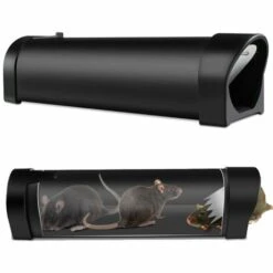ASUPERMALL Souris Rat Rongeur Zapper Mouse Trap Humane Souris Mouse Trap Catch And Release Piege Souriciere Catcher Capture Cage D'Interieur