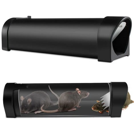 ASUPERMALL Souris Rat Rongeur Zapper Mouse Trap Humane Souris Mouse Trap Catch And Release Piege Souriciere Catcher Capture Cage D'Interieur