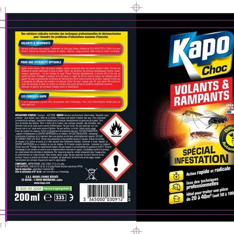 Aérosol à Diffusion Continue Tous Insectes 200ml KAPO – Image 2