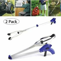 ABCRITAL 2Pack 32 Pliable Reacher Grabber, Grip Grabber Pick Up Tool Pour Ramasseur De Litière, Poubelle / Poubelle, Jardin Nabber, Longue Rallonge