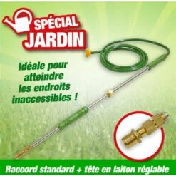 OUTIROR Lance De Pulvérisation Avec Pompe à Main - Projection Jusqu'à 3 Mètres