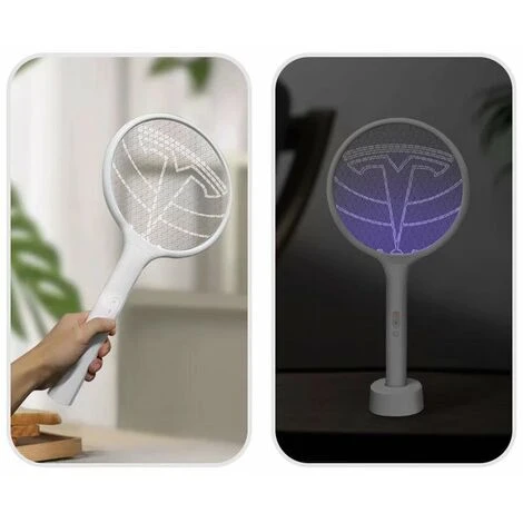 SUNFLOWER Raquette Anti-moustiques électrique Permet De Se Débarrasser Des Moustiques, Mouches Et Autres Insectes Volants Rechargeable Par (USB Éclairage LED â Image 2