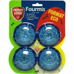 PROTECT EXPERT FBOIT4N | Lot De 4 Boites Anti Fourmis | Effets Visibles Dès La Première Semaine Et Durant 12 Semaines