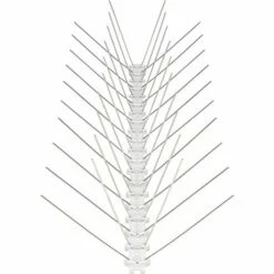 SUNFLOWER Anti Pigeon 3 Mètres De Pics Anti Pigeon En Acier Inoxydable 4 Rangées Longueur Totale 300 Cm 6 Éléments De 50 Cm Répulsif Oiseaux Avec Fermeture Par Clic Et Points De Rupture Prédéterminés