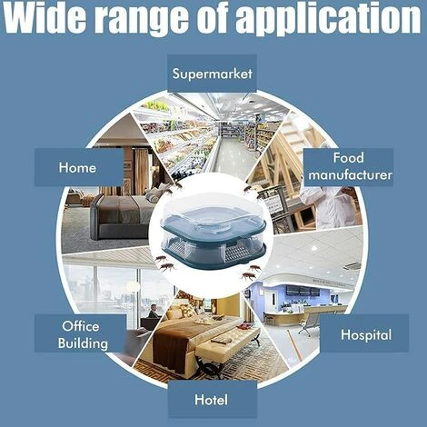 ECHOO Piège à Cafards Non Toxique Réutilisable Appât Anti-cafards Pour La Cuisine Et Les Toilettes (Bleu Double) – Image 4