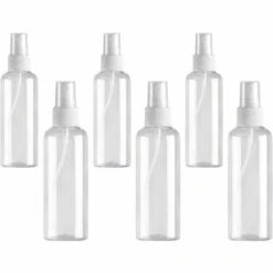 SUNFLOWER 6 Pièces De Vaporisateur Vide 50ml Vaporisateur Vide Bouteille De Voyage Vide Vaporisateur Vide Vaporisateur à Brume Fine Vaporisateur De Voyage Atomiseur De Parfum Vaporisateur Atomiseur Réutilisable