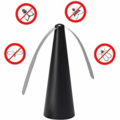 THSINDE Ventilateur Anti-mouches Portable Ventilateur Anti-mouches De Table Ventilateur Anti-mouches De Table Pour Attrape-mouches Automatique Gardez Les Mouches Et Les Insectes Loin De Votre Nourriture Pour La Cuisine Restaurant En Plein Air (Argent)