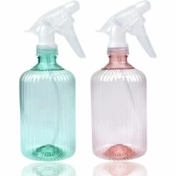 Kueatily 2Pcs 500 ML Pulverisateur Vide, Flacons Pulvérisateurs Vaporisateur Bouteilles En Plastique Bouteille De Pulvérisation Vide Spray Bouteilles Transparent Flacon Spray Vide, Pour Coiffure Plante Fleurs