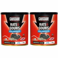 MULTITANKS Lot De 2 Boites De Raticide Rats & Souris - Pat'Appât Forte Infestation 150gs , Boite De 15 X 10grs
