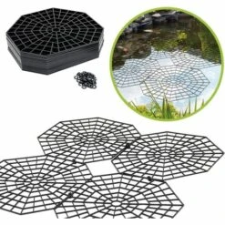 LONGZIMING Grilles De Protection Pour étang I Protection Bassin Extérieur Contre Les Oiseaux I Protection Des Poissons I Par Grilles 26,5 × 31,5 × 0,3 Cm - Lot De 20 Grilles