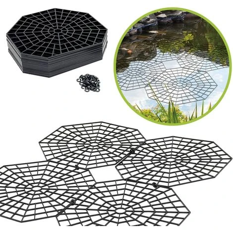 LONGZIMING Grilles De Protection Pour étang I Protection Bassin Extérieur Contre Les Oiseaux I Protection Des Poissons I Par Grilles 26,5 × 31,5 × 0,3 Cm - Lot De 20 Grilles