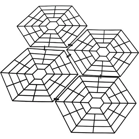 LONGZIMING Grilles De Protection Pour étang I Protection Bassin Extérieur Contre Les Oiseaux I Protection Des Poissons I Par Grilles 26,5 × 31,5 × 0,3 Cm - Lot De 20 Grilles – Image 2