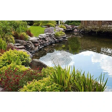 LONGZIMING Grilles De Protection Pour étang I Protection Bassin Extérieur Contre Les Oiseaux I Protection Des Poissons I Par Grilles 26,5 × 31,5 × 0,3 Cm - Lot De 20 Grilles – Image 5
