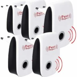 ILOVEMILAN Ultrason Souris Et Rats Lot De 5 - Repulsif Ultrason Moustique - Répulsif Ultrason - Anti Moustique Ultrason - Ultrason Souris -Repulsif Fourmis - Répulsif Souris - Répulsif Araignée - Utrason Rat