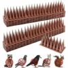 BENOBBY KIDS Pic Anti Pigeon, 4.3M Anti Pigeons Pour Balcon Plastique Kit, Repulsif Oiseaux Pigeon Pic Anti Chat, Pour Moineaux Hirondelles Corneilles (grosse épine, Livrer Nano-colle, Livrer Attaches De Câble)