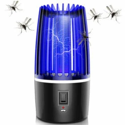 Anti Moustique,Betterlife Lampe électrique Anti-Moustique Anti Insectes Rechargeable USB Piège à Mouche Insectes 2en1 Veilleuse Intérieur Extérieur Veilleuse Puissant Attrayant Pour Jardin Terrasse Camping
