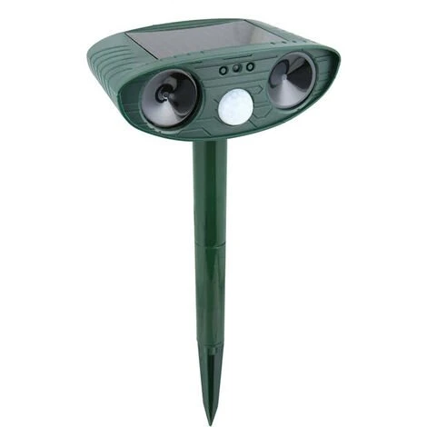 IRISFR Répulsif Chat Ultrason, Repulsif Chat Solaire, Répulsif Ultrason Anti Rongeurs Avec Détecteur De Mouvement, Étanche Repulsif Chat Exterieur Pour Anti Chats Chiens Souris Ratons Animaux De Jardin,Lilaris