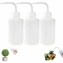READCLY 3Pcs Flacon De Lavage De Sécurité,250ml Bouteille Pissette Plastique Bouteilles Compressibles Pour Labo De Tatouage Jardin Plantes