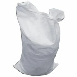 SACHERIE DE PANTIN Sacs à Gravats En Polypropylène Tissés Blancs Dimensions 55 X 95 Cm Rouleau De 10 Sacs