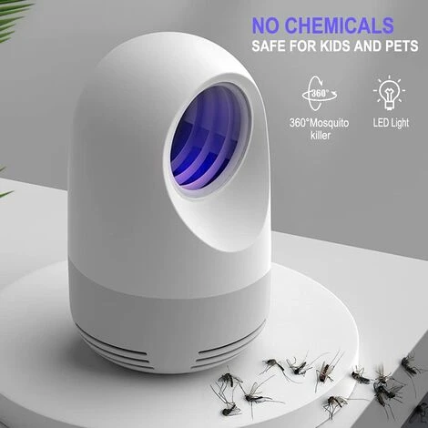 LTS FAFA Lampe Anti-Moustiques,Fly Bug Attraction ¨¦lectrique Lumi¨¨re UV Tueur D'insectes,Pi¨¨ge ¨¤ Insectes De Charge USB Tueur De Mouches Pour Cuisine, Int¨¦rieure Chambre D'enfants – Image 3