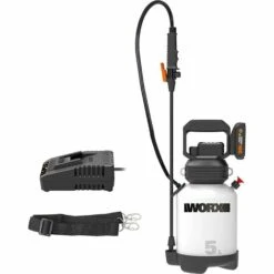 WORX Pulvérisateur De Jardin Sans Fil 18V(20V MAX) WG829E, PowerShare, Réservoir De 5L