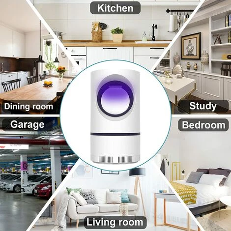 TINOR Lampe Anti-Moustiques, (Version 2022) Moustique Tueur Lampe, LED Répulsif Tueur De Moustiques, USB Piège à Mouche Électrique UV Electrique Moustique Killer Lampe Non Toxique, Efficace, Sûr â Image 4