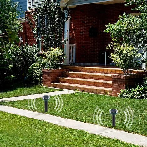 GALOZZOIT Répulsif Solaire Contre Les Taupes, 4 Pièces Répulsif à Ultrasons Contre Les Nuisibles - Lutte Contre Les Taupes Avec IP65 Imperméable à Leau, Répulsif Pour Les Taupes De Jardin Mole Repellent – Image 5