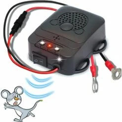 HIASDFLS Répulsif Ultrason Pour Voiture, Électronique Dissuasion Répulsif Anti-Fouine De Rat Avec Lampes Stroboscopiques À Del Pour Voiture, Grange, Cuisine