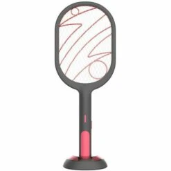 LTS FAFA Raquette Anti Moustique, USB Tapetteà Mouche Electrique, 3000 Volts, Efficace Contre Les Mouches Insectes, Mode Tapette Anti-Moustique/Mode Lampe Anti-Moustique,Versailles