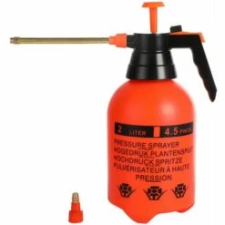 TANCYCO Arroseur De Jardinage à Domicile Portatif Arrosoir à Fleurs Arrosoir à Pression Manuelle Désinfection à L'alcool Petit Pulvérisateur Manuel En Plastique En Gros 2L Arrosoir à Tige D'extension Orange