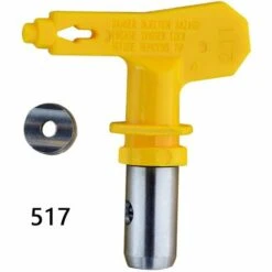 HAPPYSHOPPING Accessoires De Buse De Pistolet Resistant A L'usure De Buse De Pulverisateur Sans Air Haute Pression Electrique, Modele 517 Jaune