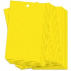 LIFCAUSAL Pièges Collants Pour Plantes Volantes Insectes Champignons Moucherons Pièges à Insectes Volants Double Face Peuvent être Coupés 20 Pièces 20*10cm Jaune