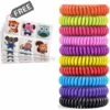 LIFCAUSAL Lot De 20 Bracelets Anti-moustiques Avec 4 Patchs – Bracelets étanches Pour Enfants Et Adultes, Refermables Sans Deet Naturel.