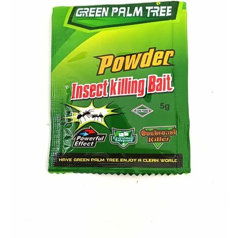 ILOVEMILAN 50 Paquets De Poudre De Feuille Verte Cafard Tueur Appât Répulsif Tuant Piège Antiparasitaire – Image 2