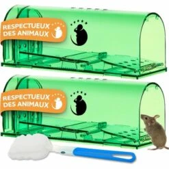 ZOLGINAH Motel Mouse Piège À Souris Vivante Sans Cruauté - Ultrasensible - Facile à Utiliser - Sûr Pour Les Animaux Domestiques Et Les Enfants - Réutilisable