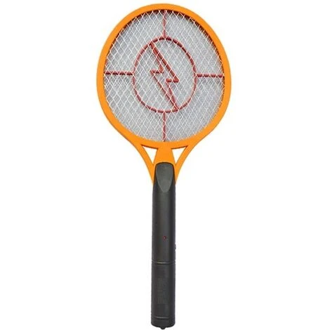 BENOBBY KIDS Raquette Tue-Mouches électrique - Chargeur USB - Lumière LED Super Lumineuse Pour Frapper Dans L'obscurité - Jaune.